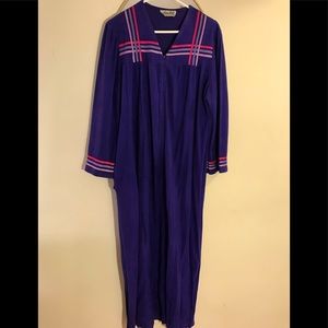 Vintage Anne Leslie Purple Housecoat